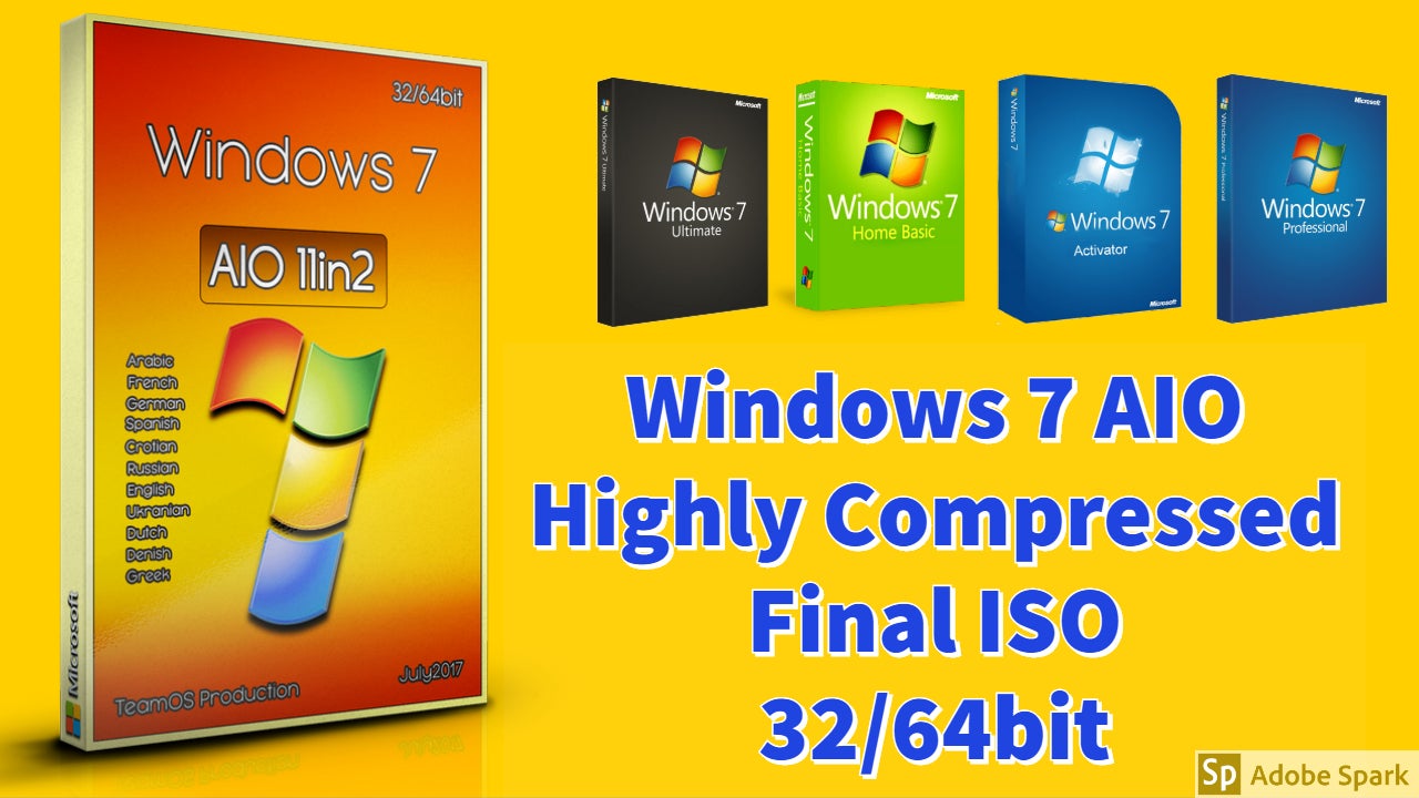Windows 7 ultimate highly compressed 250mb for pc